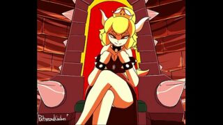 Bowsette and peach