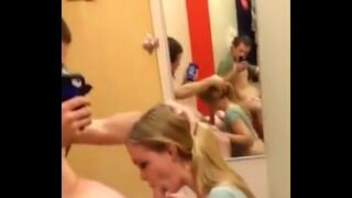 Change room blowjob