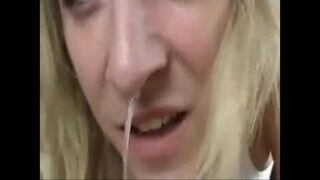 Cum out of nose porn