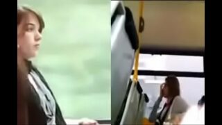 Dick flash on bus