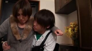 Japanese mom forced by son