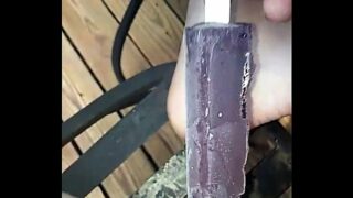 Popsicles in pussy