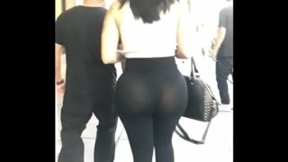 See through leggings public