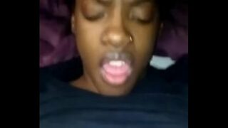 Young ebony squirting