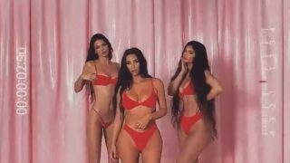Kylie Jenner Thong Lingerie Skims BTS Video Leaked