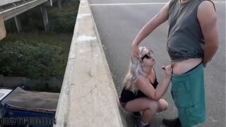 Highway blowjob