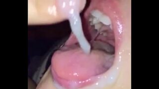 Mouthful of cum compilation