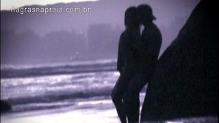 Couple having sex at beach