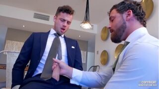 Men in suits gay porn