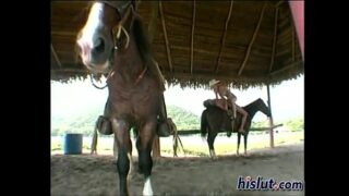 Naked chicks on horses