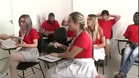 Brazilian porn film with students screwing a lot