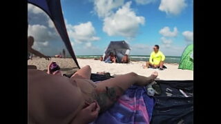 Teasing pussy nudist beach