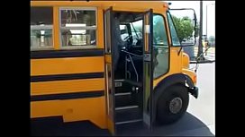 Sex on school bus with brand-new hooker screwing driver