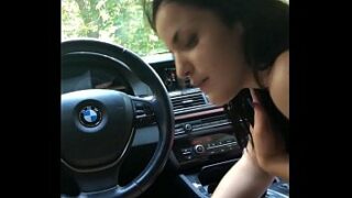 Hot girl giving her ass in the car in www porn sex