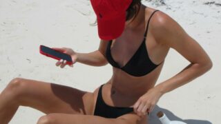 Kendall Jenner Thong Beach Bikini Set Leaked