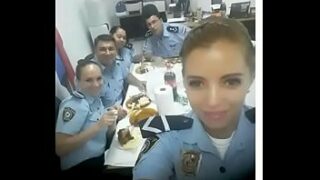 Hot cop fell on the net sucking cock