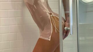 Rachel Cook Nude Wet Hotel Shower Set Leaked