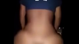 Brand-new black girl sitting very fast on the dick