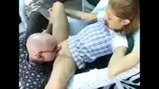 Family sex uncle punching niece in the ass