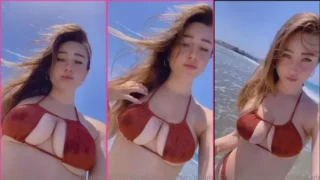 Natalia Fadeev Hot Teasing On Beach Video Leaked