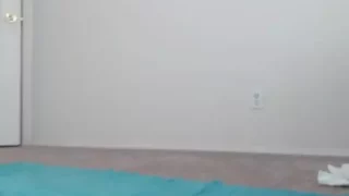 Sara X Mills Blue Leotard Workout Video