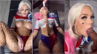 ScarlettKissesXO Harley Quinn Cosplay Sex Tape Video Leaked