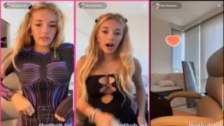 Breckie Hill Full TikTok Live Try On