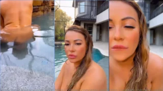 Jenni Neidhart Nude Swimming Pool Tease Video Porn Leaked