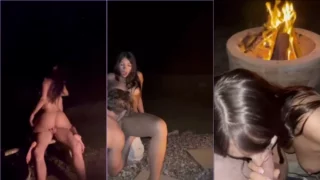 GraceWearsLace Fucking Next To The Outdoor Bonfire Video Leaked