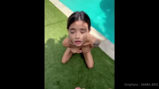 Amira Brie $45 Poolside Mutual Masturbation Video Leaked