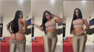 Daniela horny brunette in front of the camera