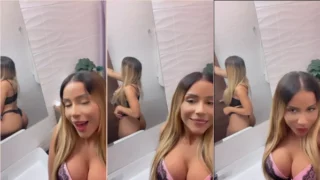 Anitta hot in sexy video in the bathroom