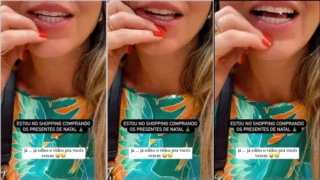 Lais displayed talking to the fans