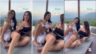 Karol Rosado falling with mouth in the friend’s pussy at 69