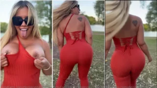 In public Desiree Gonzalez took her breasts out