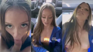 Angelbaexo sat on the taxi driver’s dick to pay the fare