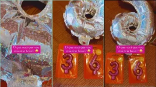 Lais displaying birthday party