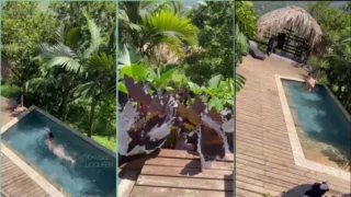 Sexy video of lioquen in the pool